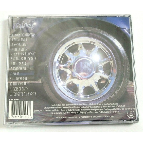 BLACK MENACE - DRAMA TIME (1994) - RAP CD *SEALED* RARE! - Picture 2 of 2